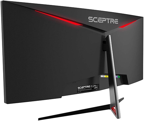 Sceptre C305b 200un monitor back